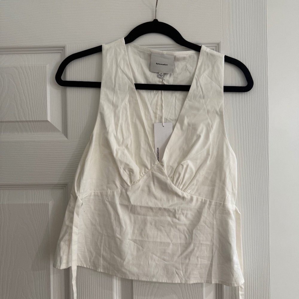 Reformation V-Neck Blouse
